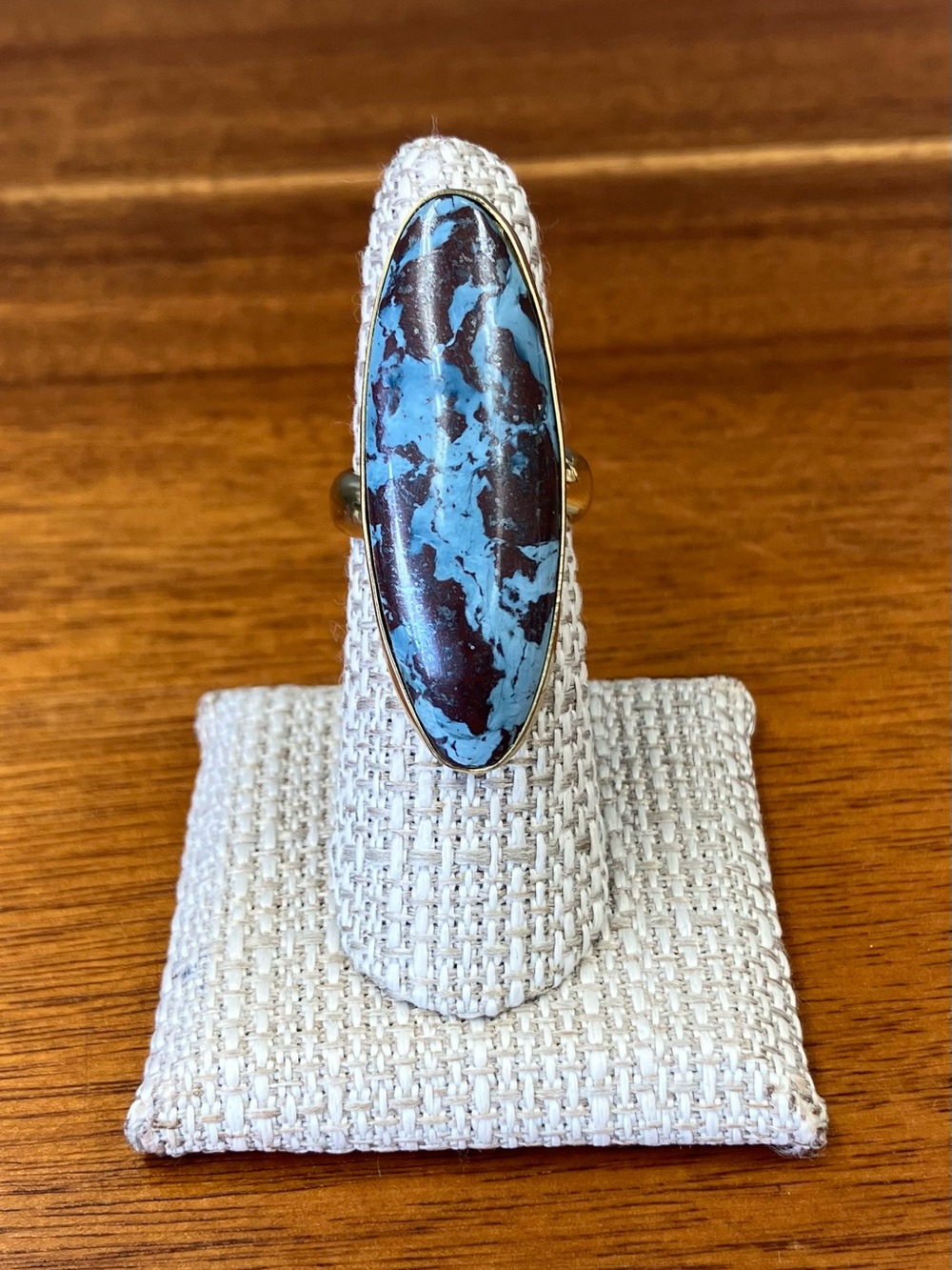 NWT Charles Albert Alchemia Adjustable Aztec Lapis Oval Ring
